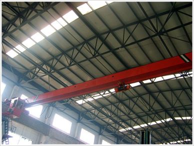 Jambatan Crane Low Headroom 10 Ton Single Girder Overhead Crane