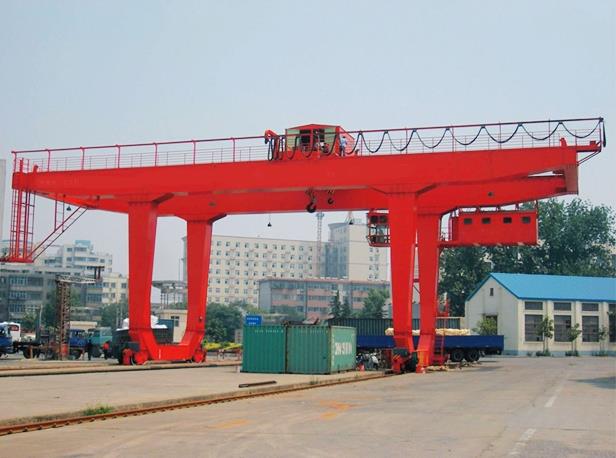 U Jenis Reka Bentuk Baru Movable 80 Ton Rail Mounted Gantry Crane